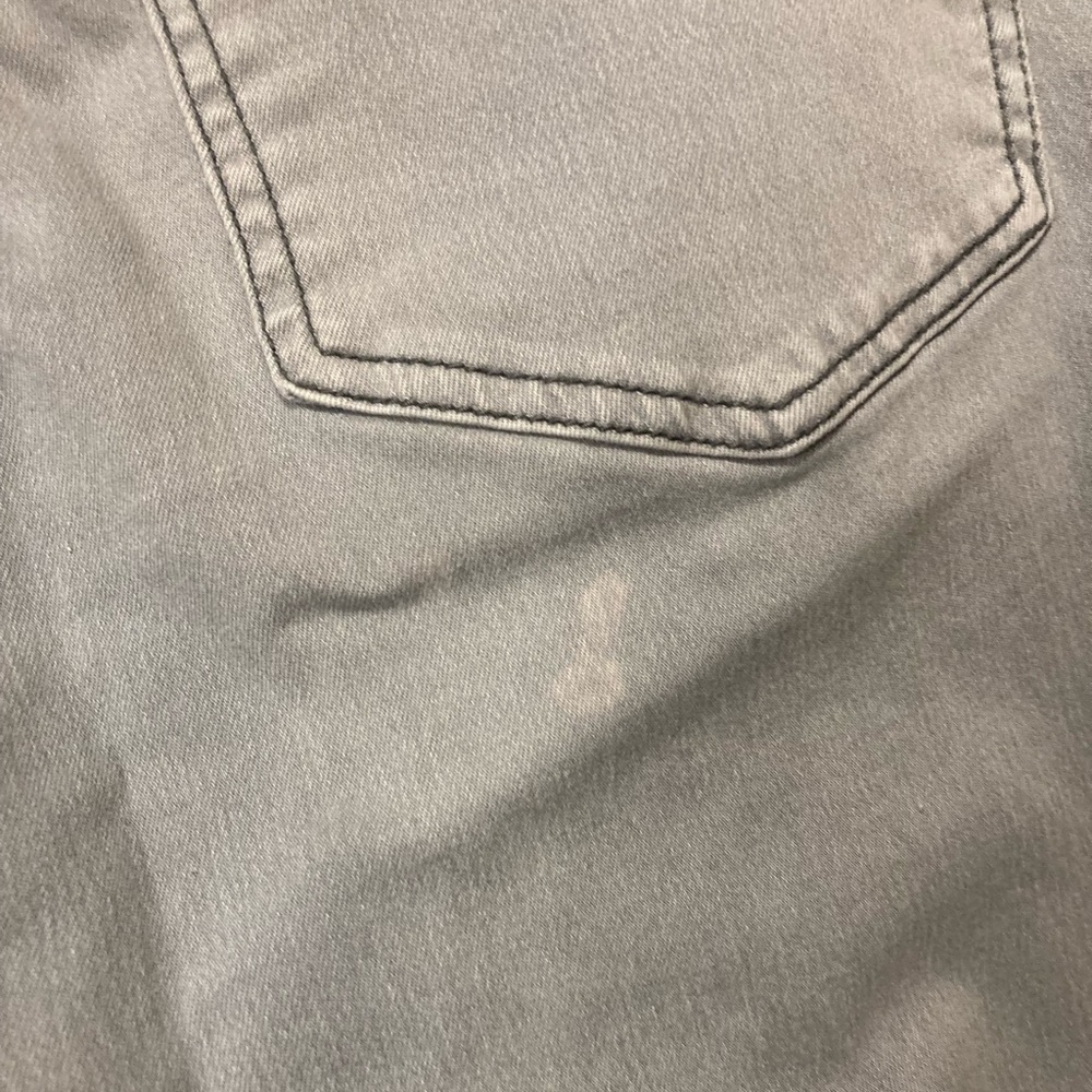 Free People Faded Gray 27 Stretch Skinny Crop Normcore Jeans Size 30 - Picture 16 of 16